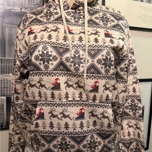 Faze 1 Christmas Hooded Sweatshirt with Santa and Reindeer